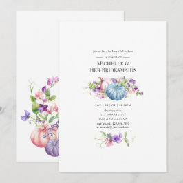 Herbst - Herbst Floral Bridesmaids Luncheon Einladung