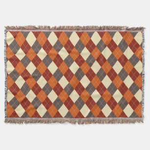 Herbst/Herbst Gingham-Muster Decke