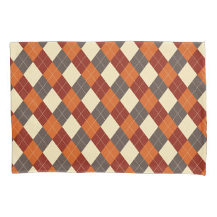 Herbst/Herbst Gingham-Muster Kissenbezug