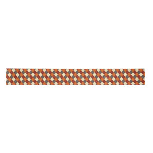 Herbst/Herbst Gingham-Muster Satinband