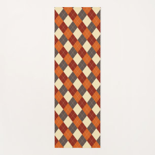 Herbst/Herbst Gingham-Muster Yogamatte