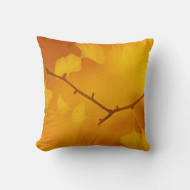 Herbst/Herbst Ginkgo/Gingko Maidenhair-Blätter Kissen