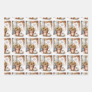 Herbst, Herbst, Halloween, Erntedank, Country Fall Geschenkpapier Set