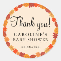 Herbst Herbst Halloween Kinderdusche Danke