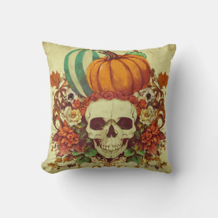 Herbst/Herbst/Halloween/Kürbis/Skelett Kissen
