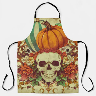 Herbst/Herbst/Halloween/Kürbis/Skelett Schürze