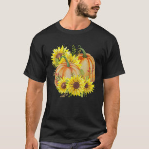 Herbst Herbst Kürbis Sonnenblume Cottagecore T-Shirt