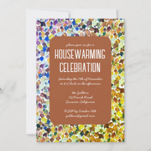 Herbst Herbst lässt Chic Custom HoUSEWARMING PARTY Einladung