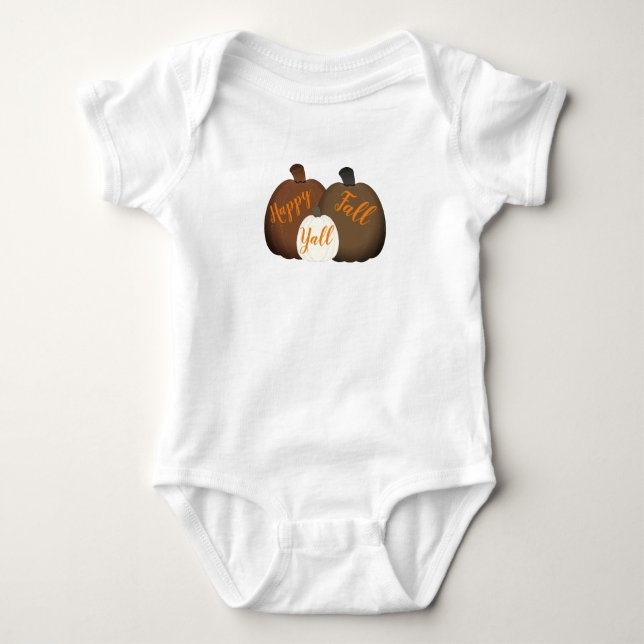 Herbst/Herbst/Pumpkin Baby Strampler (Vorderseite)