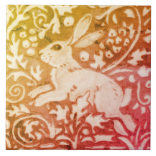 Herbst Herbst Rabbit Gold Kupfer Korallenwald Leaf Fliese