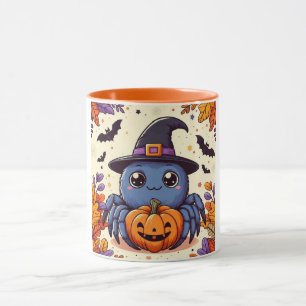 Herbst/Herbst/Spinne/Hexe/Halloween Tasse