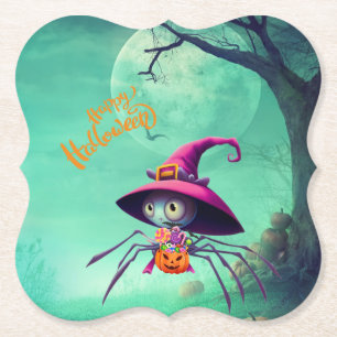 Herbst/Herbst/Spinne/Hexe/Halloween Untersetzer