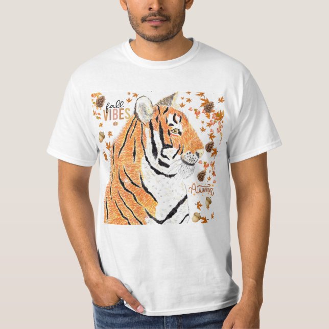 Herbst/Herbst Tiger T-Shirt (Vorderseite)
