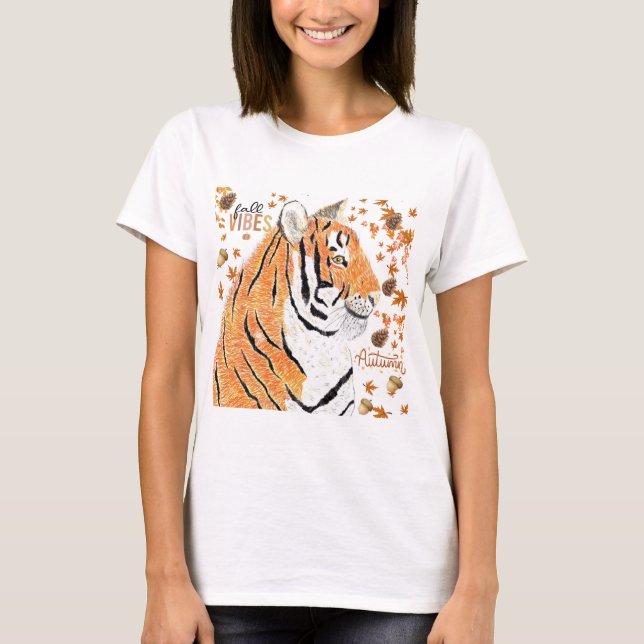Herbst/Herbst Tiger T-Shirt (Vorderseite)