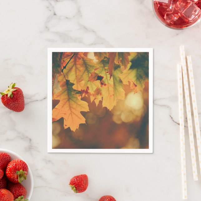Herbst Herbst Verlassen Party Getränke Napkins Serviette (Beispiel)