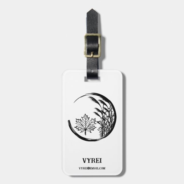 Herbst/Herbst-Wappen Gepäckanhänger (Vorderseite vertikal)