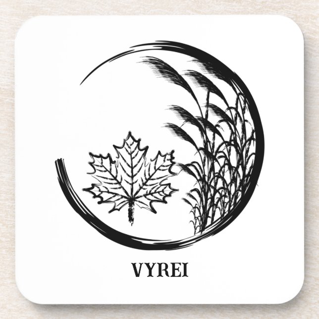 Herbst/Herbst-Wappen Getränkeuntersetzer (Vorderseite)