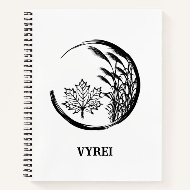 Herbst/Herbst-Wappen Notizbuch (Vorderseite)