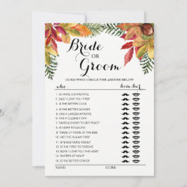 Herbst Herbstblüte oder Gärtnerspiel bearbeitbar Einladung