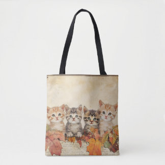 Herbst Herbsternte Katzen Tasche