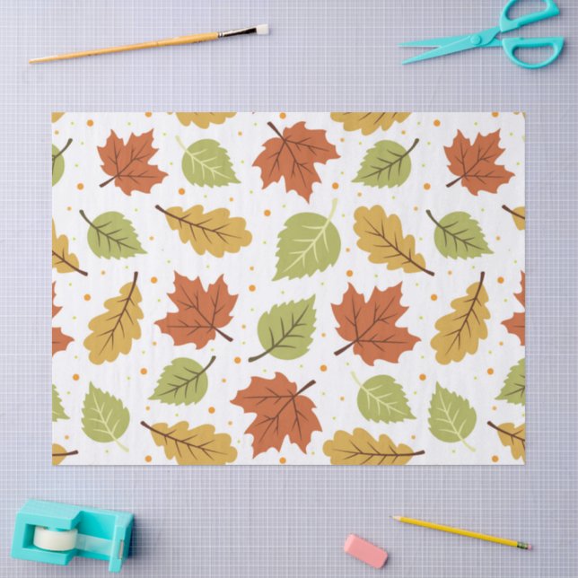 Herbst-Herbstlaub-Muster Seidenpapier (Basteln)