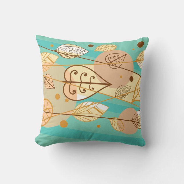 Herbst-Herbstlaube Pillow Kissen (Vorderseite)