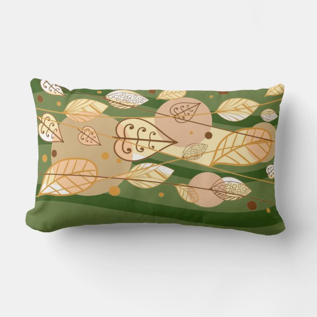 Herbst-Herbstlaube Pillow Lendenkissen (Vorderseite)