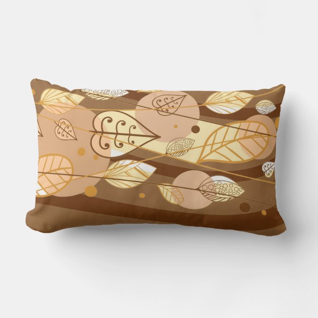Herbst-Herbstlaube Pillow Lendenkissen (Vorderseite)