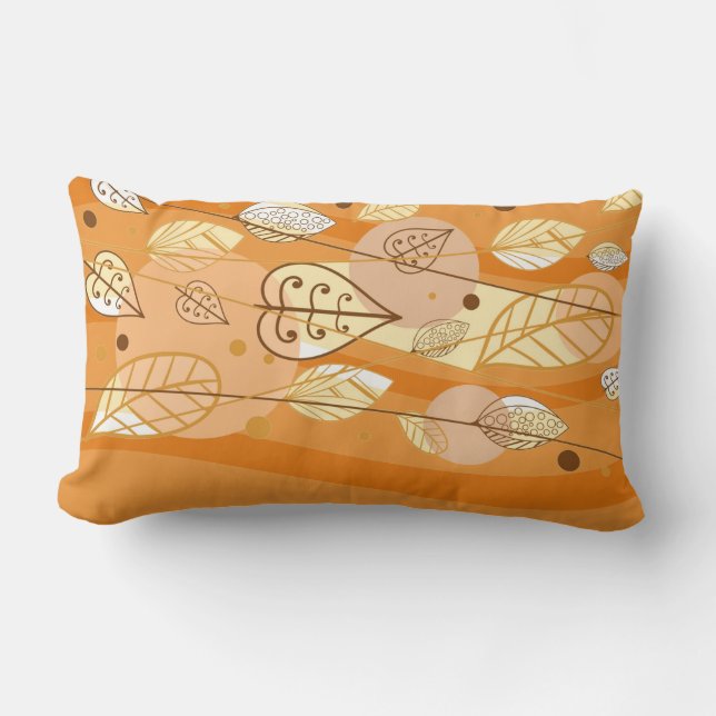 Herbst-Herbstlaube Pillow Lendenkissen (Vorderseite)