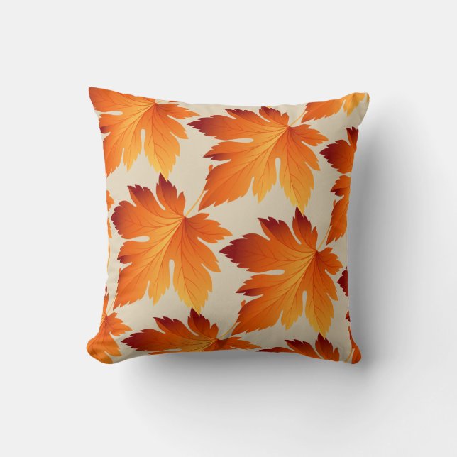 Herbst Herbstleaves Throw Kissen (Vorderseite)