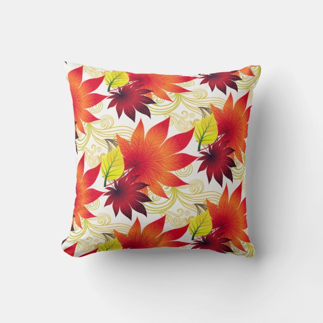 Herbst Herbstleaves Throw Kissen (Vorderseite)