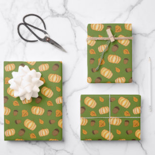Herbst/Herbstsaison Geschenkpapier Set