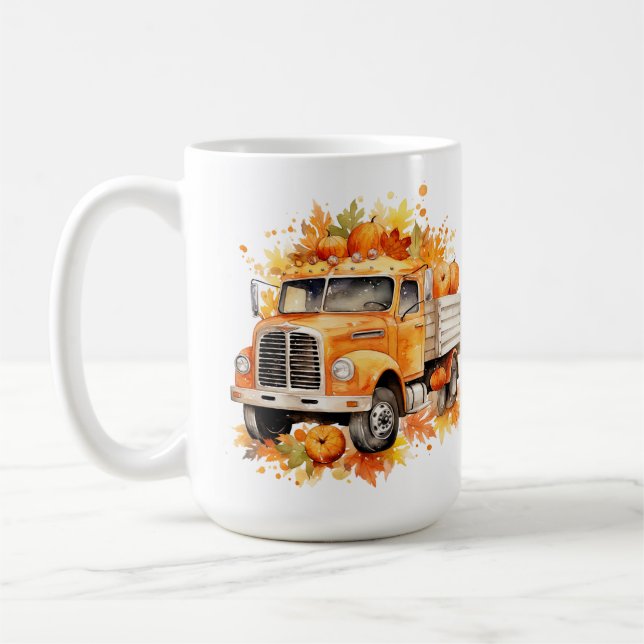 Herbst - Herbstwagen Kaffeetasse (Links)