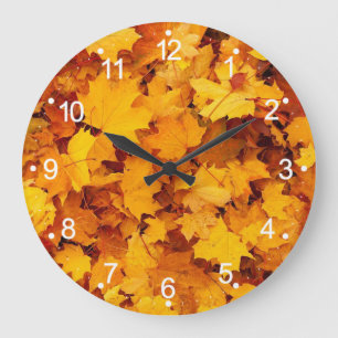 Herbst hinterlässt große Wandsperre Wanduhr