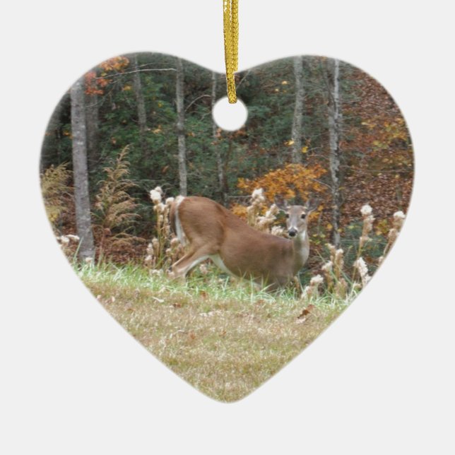 Herbst Hirsche im Arrowhad GA Keramikornament (Vorne)