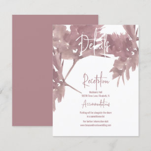 Herbst-Hochzeit-Aquarell-Blatt-Details Karte