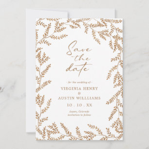 Herbst-Hochzeit - Sichert Euch den Termin Save The Date