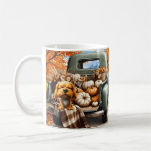 Herbst-Hund-Themen-Tasse Kaffeetasse