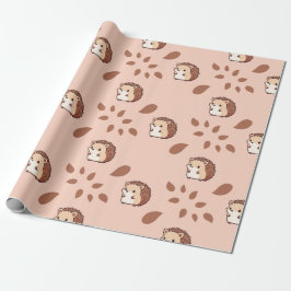 Herbst-Igel Nahtloses Umschlagpapier für Herbst Geschenkpapier