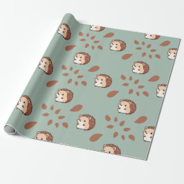 Herbst-Igel Nahtloses Wrapping Paper Geschenkpapier