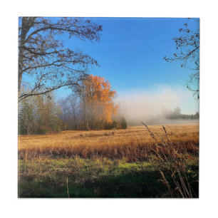 Herbst im Champoeg Staat Park, Oregon Poster Fliese