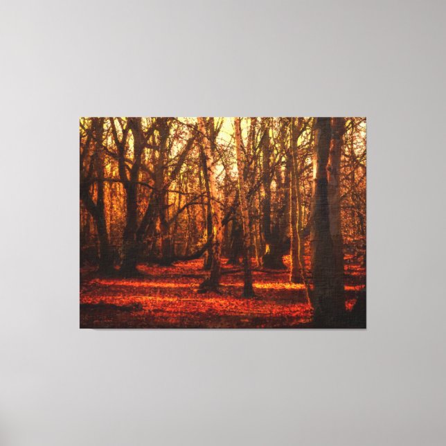 Herbst im Epping Forrest Leinwanddruck (Vorderseite)