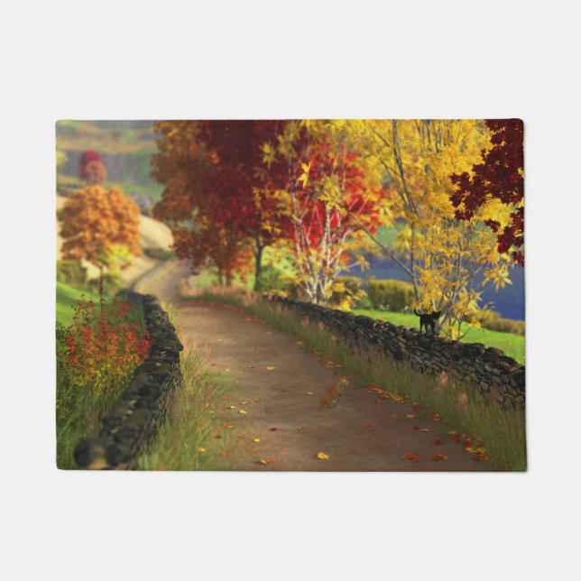Herbst im Glen Doormat Fußmatte (Vorderseite)
