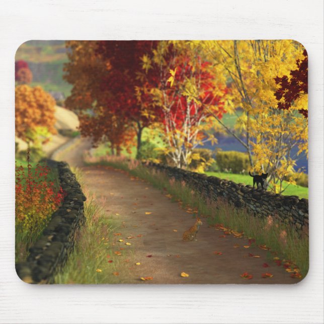 Herbst im Glen-Mauspad Mousepad (Vorne)