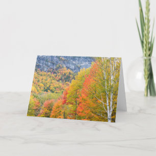 Herbst im Grafton Notch State Park, Maine Karte