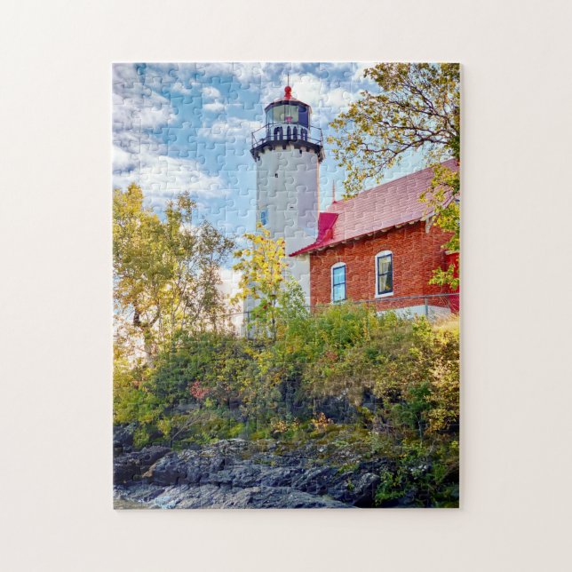 Herbst im Leuchtturm von Eagle Harbour (Vertikal)