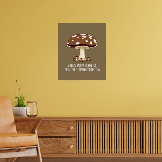 Herbst im Mushroom House Poster (Wohnzimmer 2)