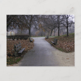 Herbst im Park Postkarte
