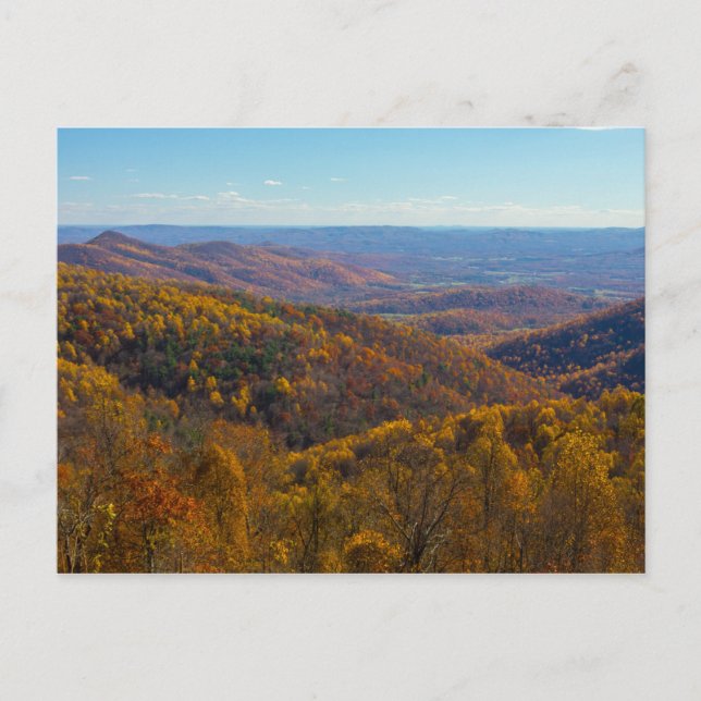 Herbst im Shenandoah-Nationalpark, Virginia Postkarte (Vorderseite)