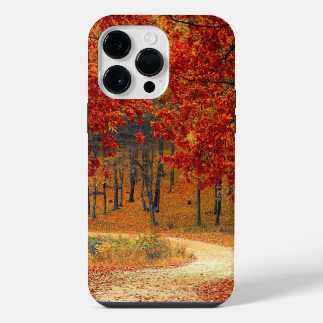 Herbst im Wald iPhone 14 Pro Max Hülle (Rückseite)